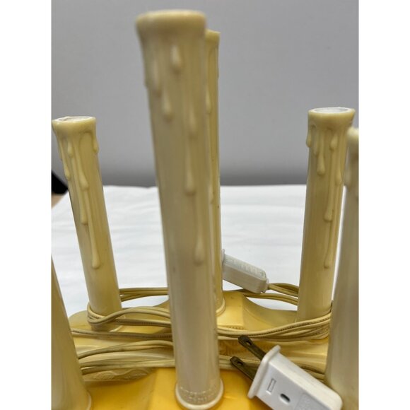 4 Vintage Electric Candelabra Light Holder, holds 3 bulbs - Picture 8 of 8